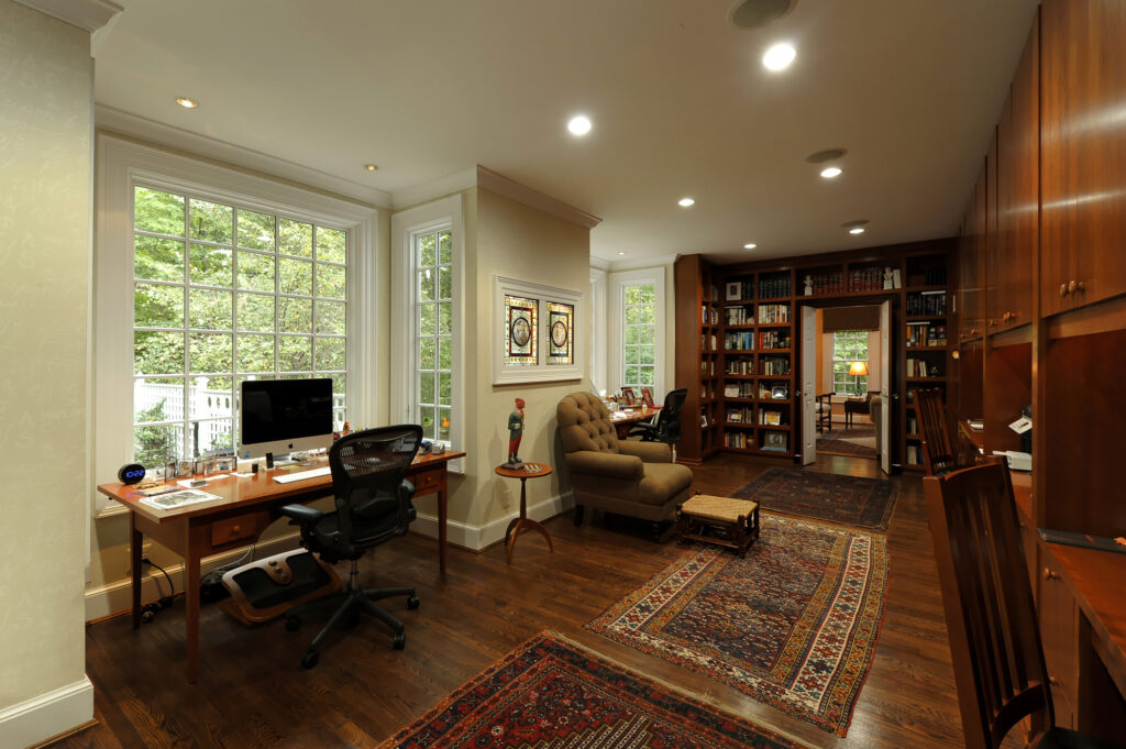 Great Falls VA Whole House Renovation Office | Offices & Libraries
