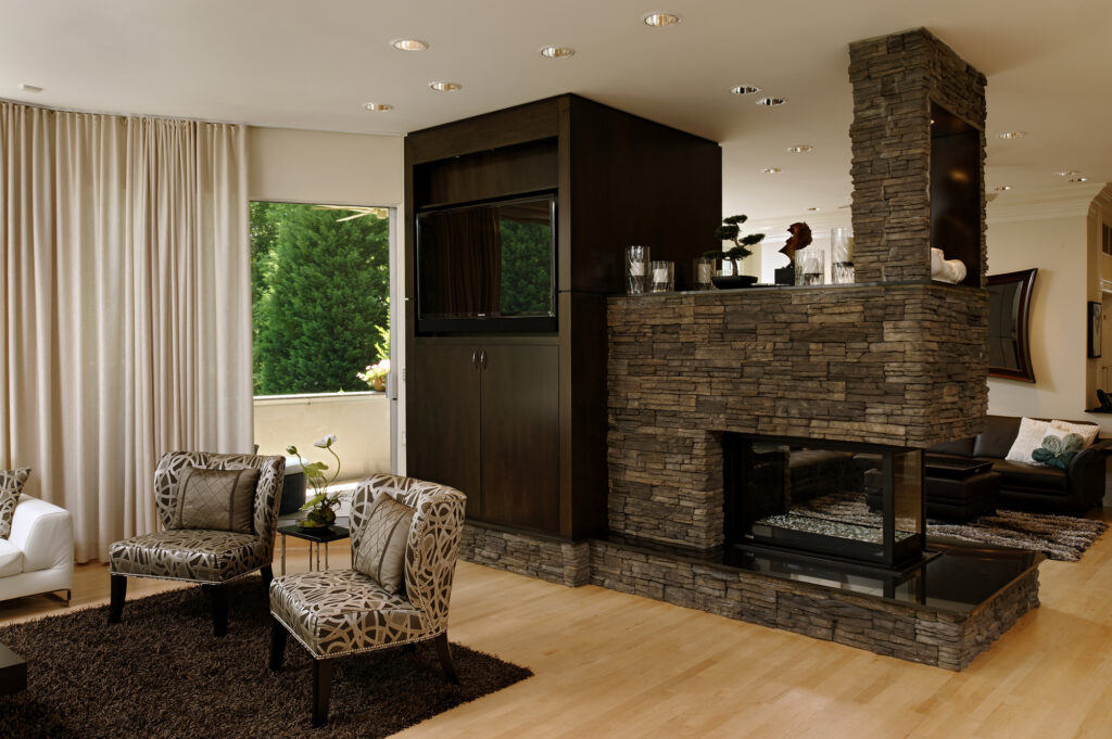 Washington DC Contemporary Interior Renovation Living Room | Fireplaces