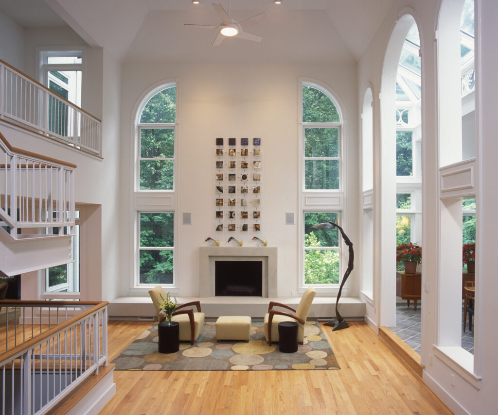 Great Falls VA Contemporary Renovation Addition Living Room | Contemporary / Modern