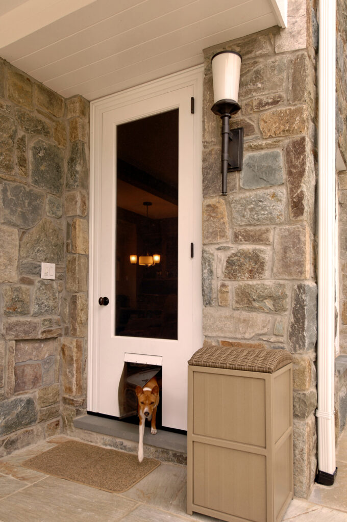 Potomac MD Renovation Doggy Door | Family Foyers, Entryways & Stairs