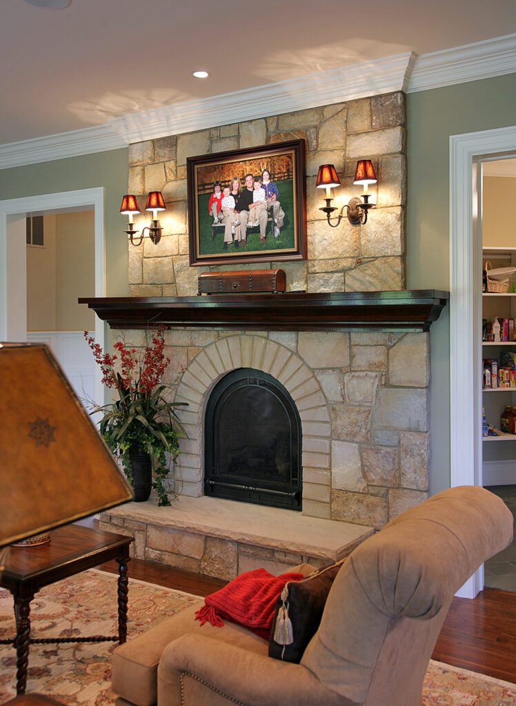 Great Falls VA Traditional Sitting Room | Fireplaces