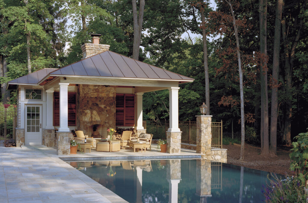 BOWA Custom Home in Arlington VA Pool House | Pools