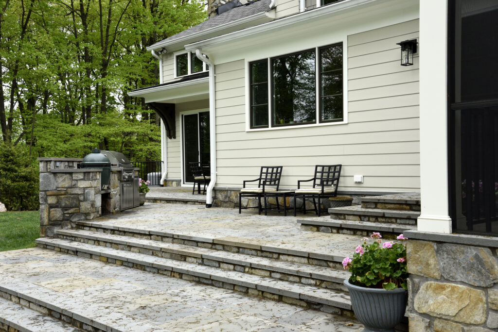 McLean, Virginia Outdoor Renovation Grill Area | Outdoor Kitchens & Grilling