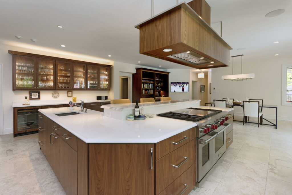 BOWA Design Build Kitchen Renovation with large island in McLean, VA | Transitional