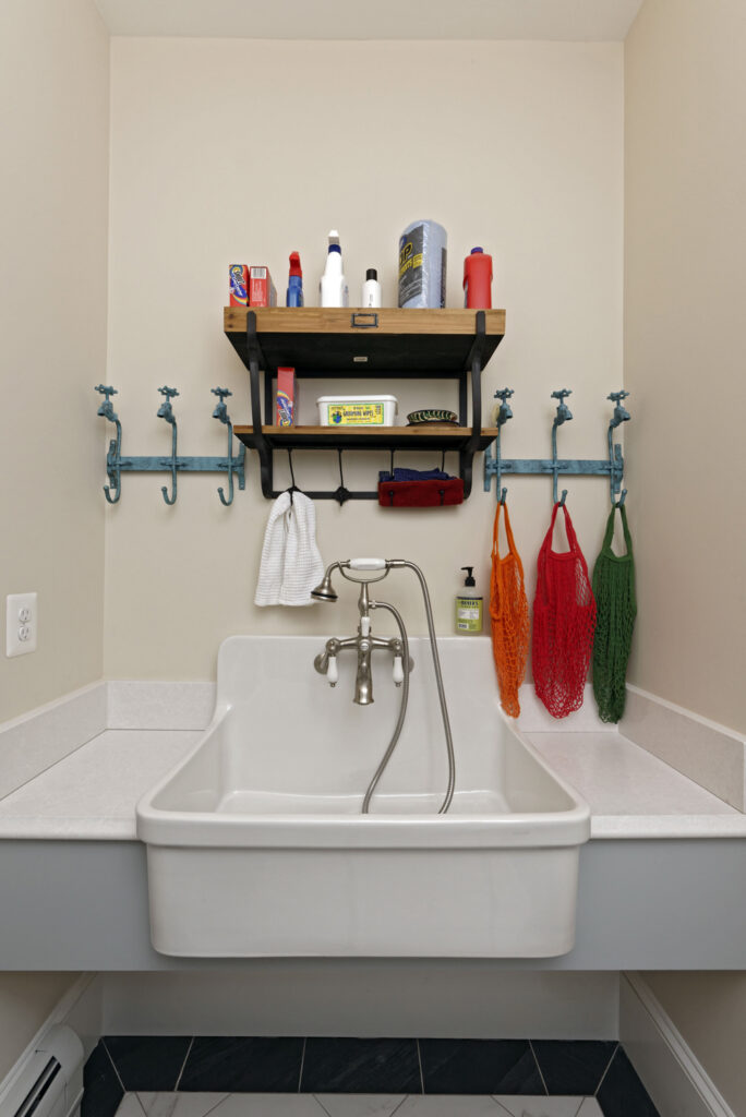 McLean VA 1910 Whole-Home Design Build Renovation Laundry sink | Laundry Rooms