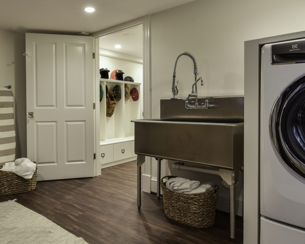 DC Rowhome Design - Kitchen Master Suite Remodel - End Unit Townhome DC | Laundry Rooms