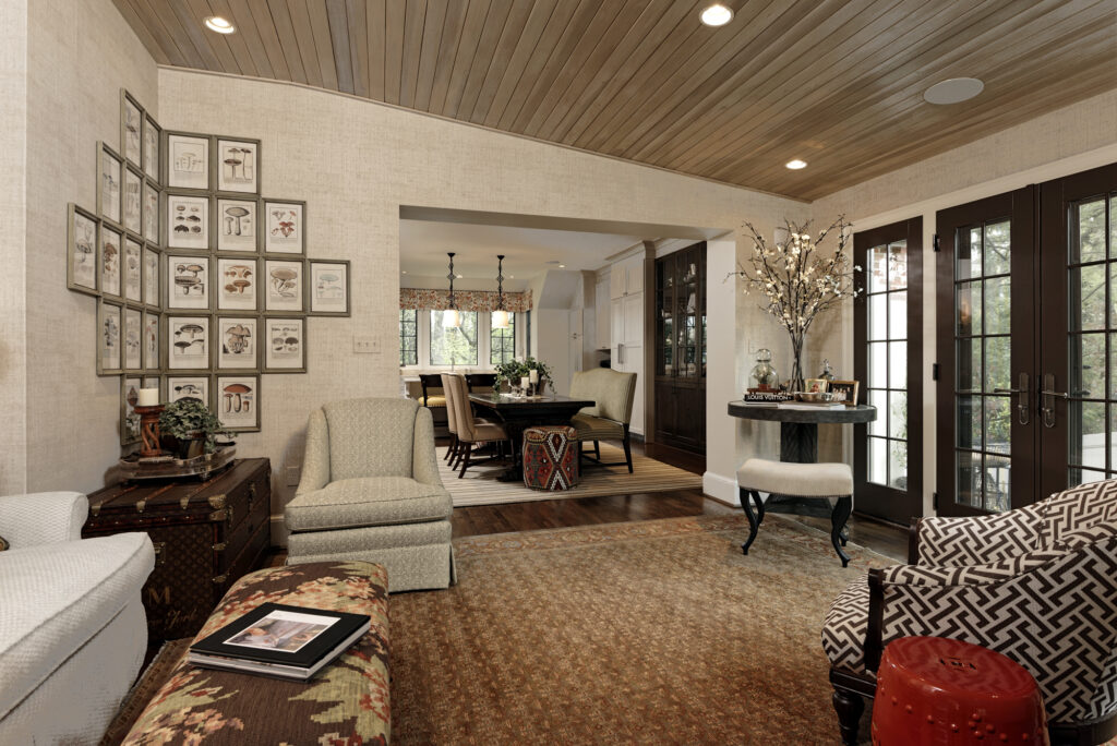 Chevy Chase Whole House Remodel - Tudor Design - Updated Home | Living, Family & Sun Rooms