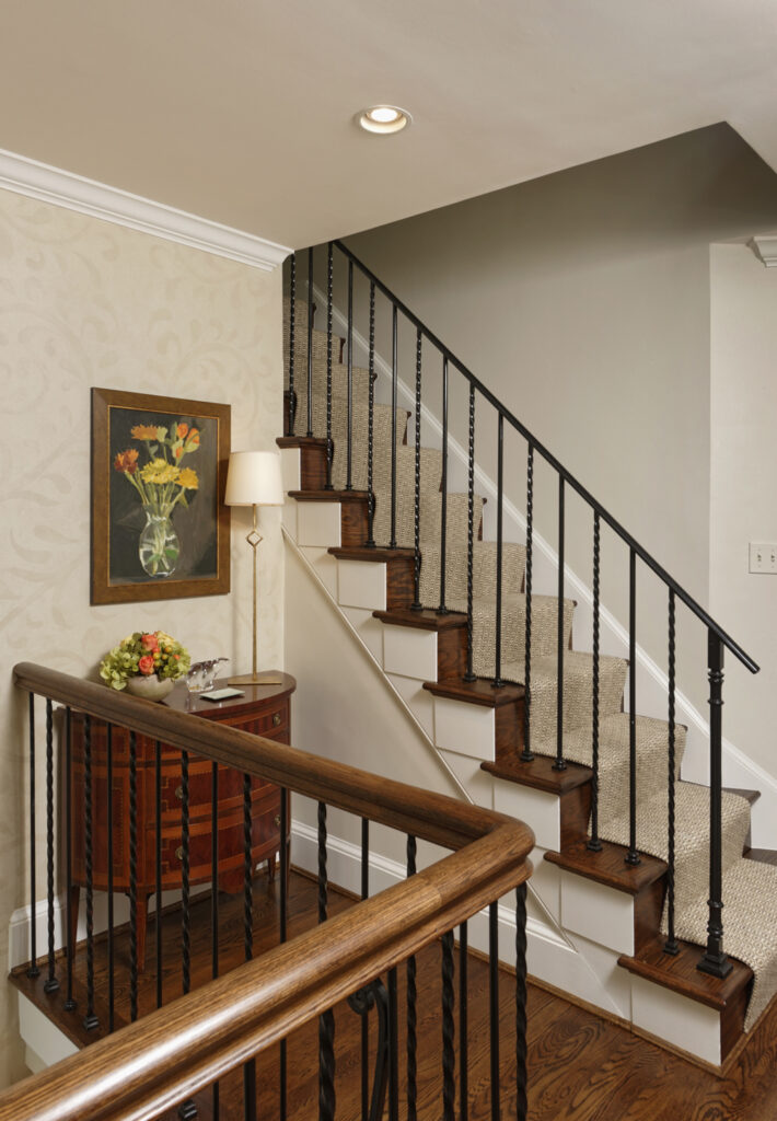 Chevy Chase Whole House Remodel - Tudor Home Design - Maryland Designers | Family Foyers, Entryways & Stairs