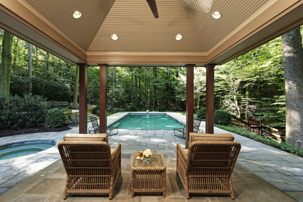 Great Falls Pool Design - Pool House Addition - Backyard Design | Pools