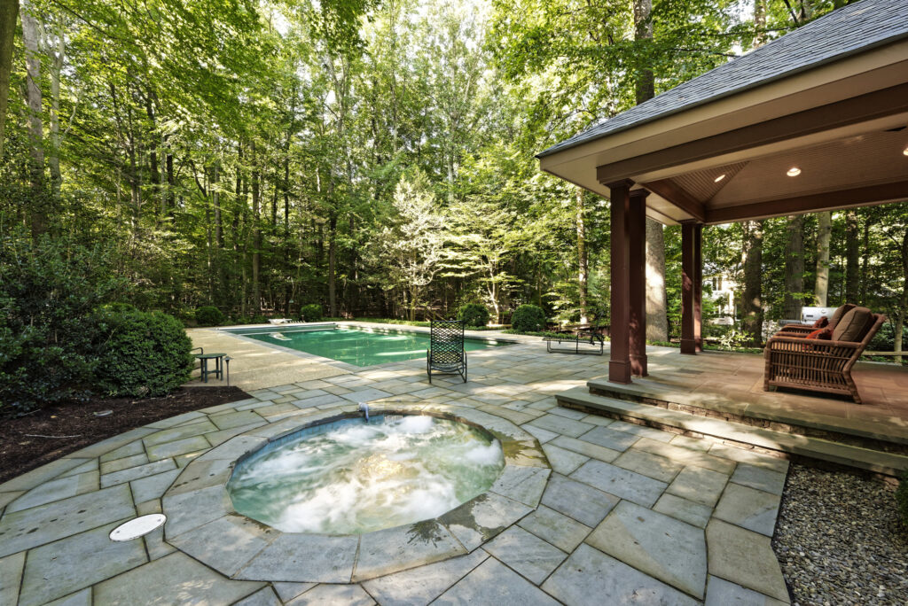 Great Falls Pool Design - Pool House Addition - Backyard Design | Pools