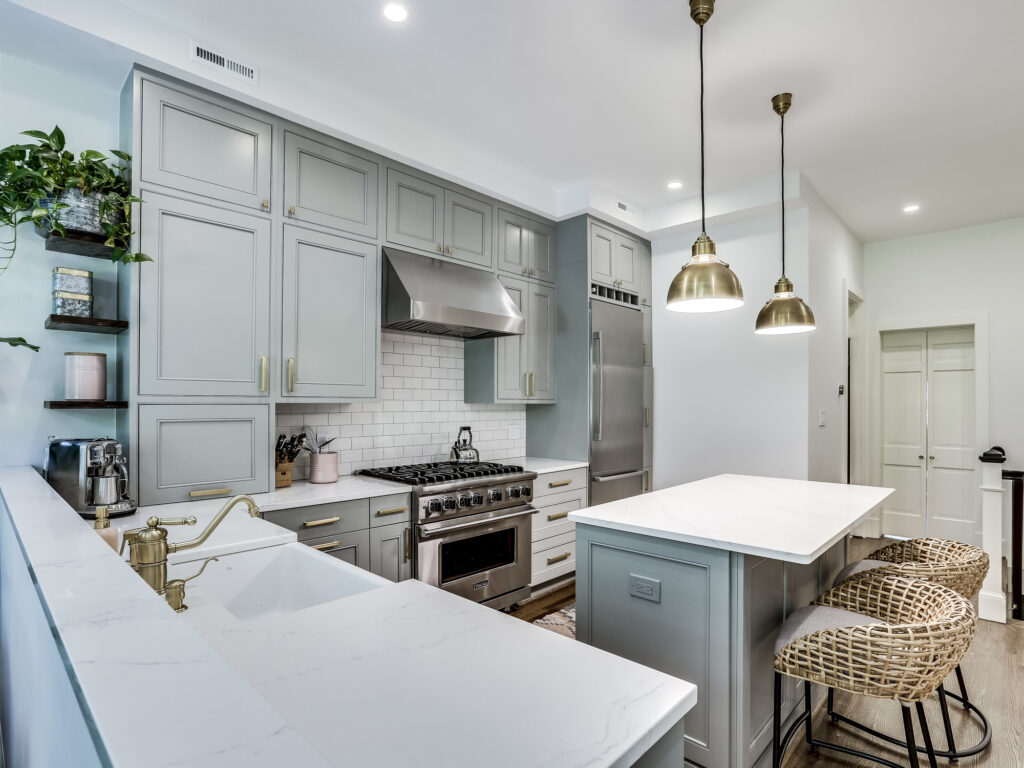 DC Rowhome Remodel - Georgetown Rowhouse Renovation - Rowhome Kitchen Design