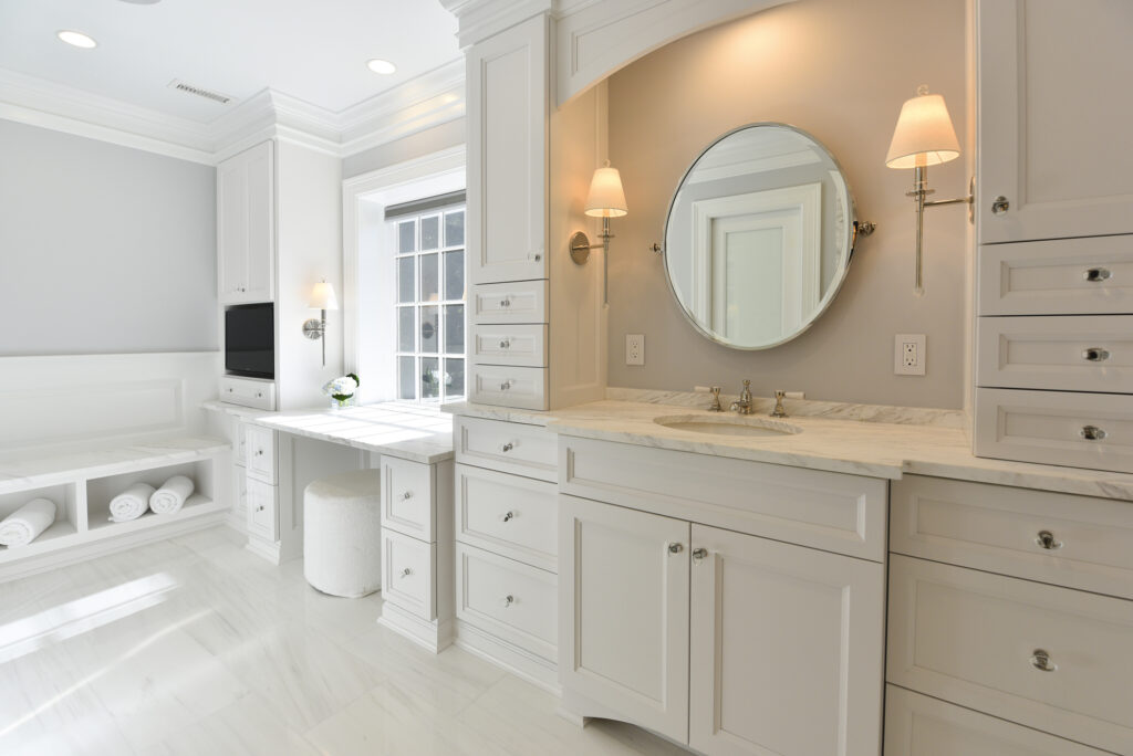 Modern Clean Bathroom Design - Master Bathroom Remodel McLean VA | Primary Baths & Bathrooms