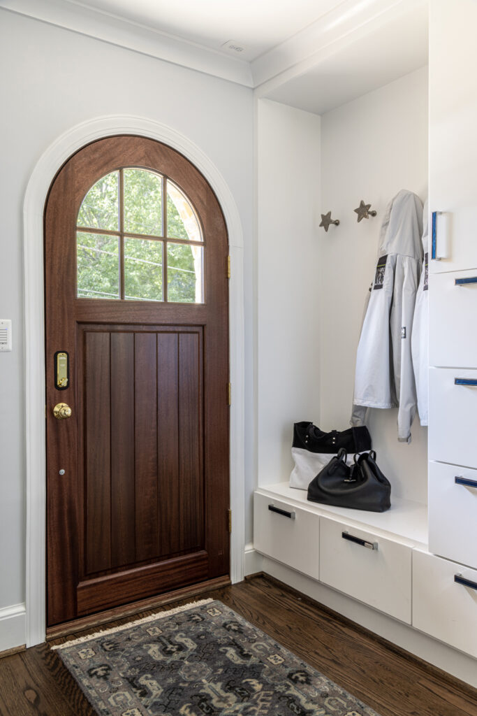 Stunning First-Floor Renovation in Colonial Village, DC | Family Foyers, Entryways & Stairs